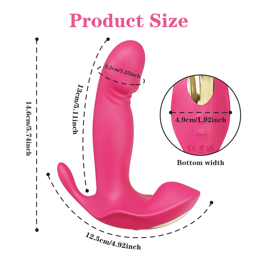 APP Panty Vibrator with Wiggle G-Spot & Clit Stimulation