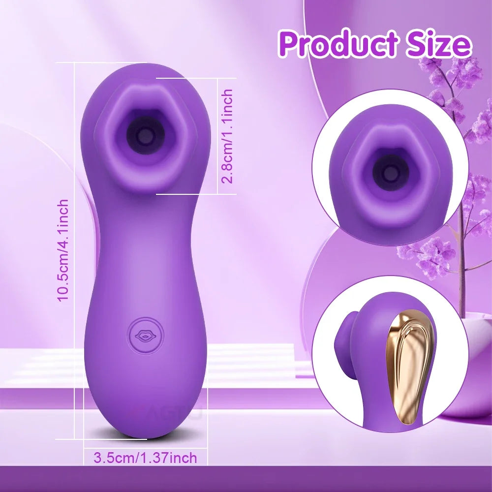 App-Controlled Clitoral Sucker with Dual Stimulation
