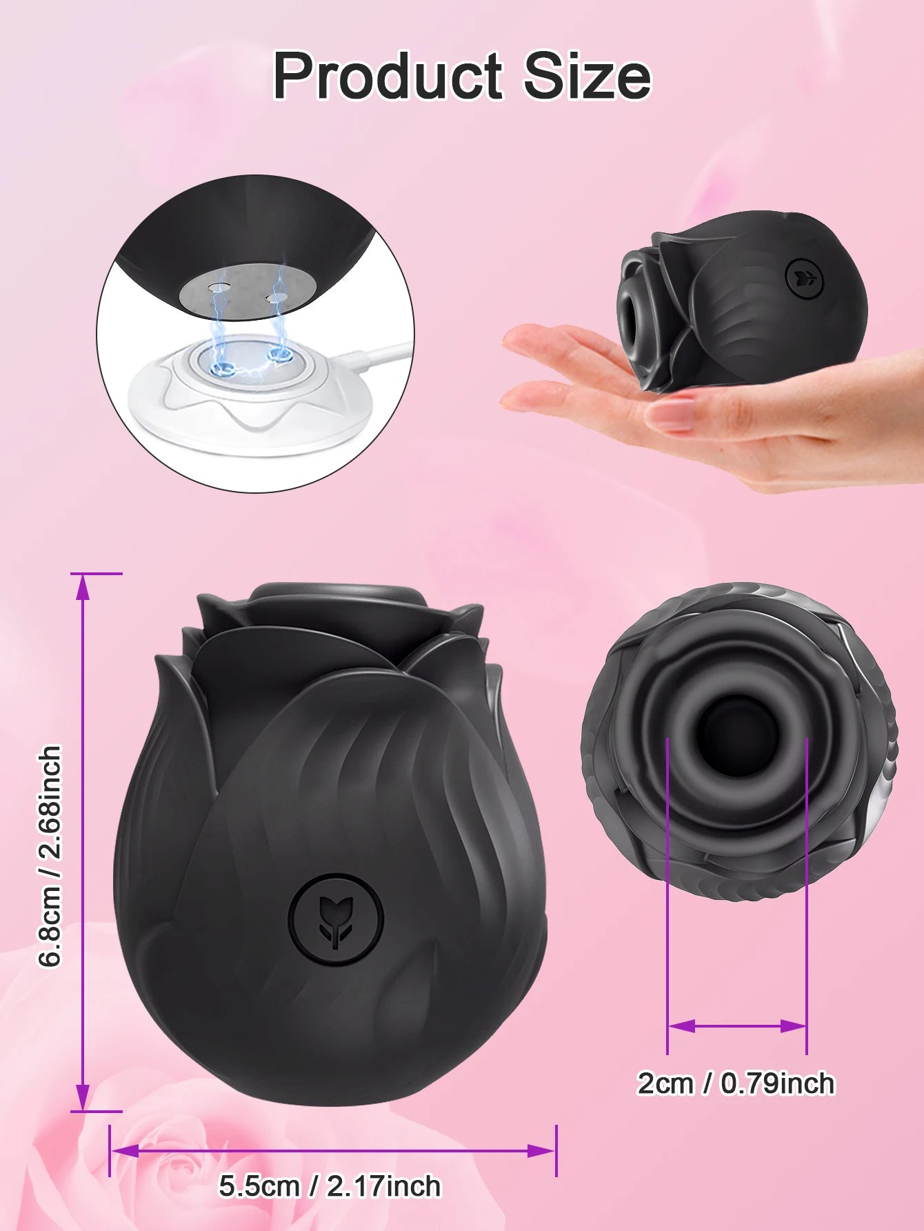 Air-Pulse Clitoral Sucker with Nipple Stimulation and Vibrations