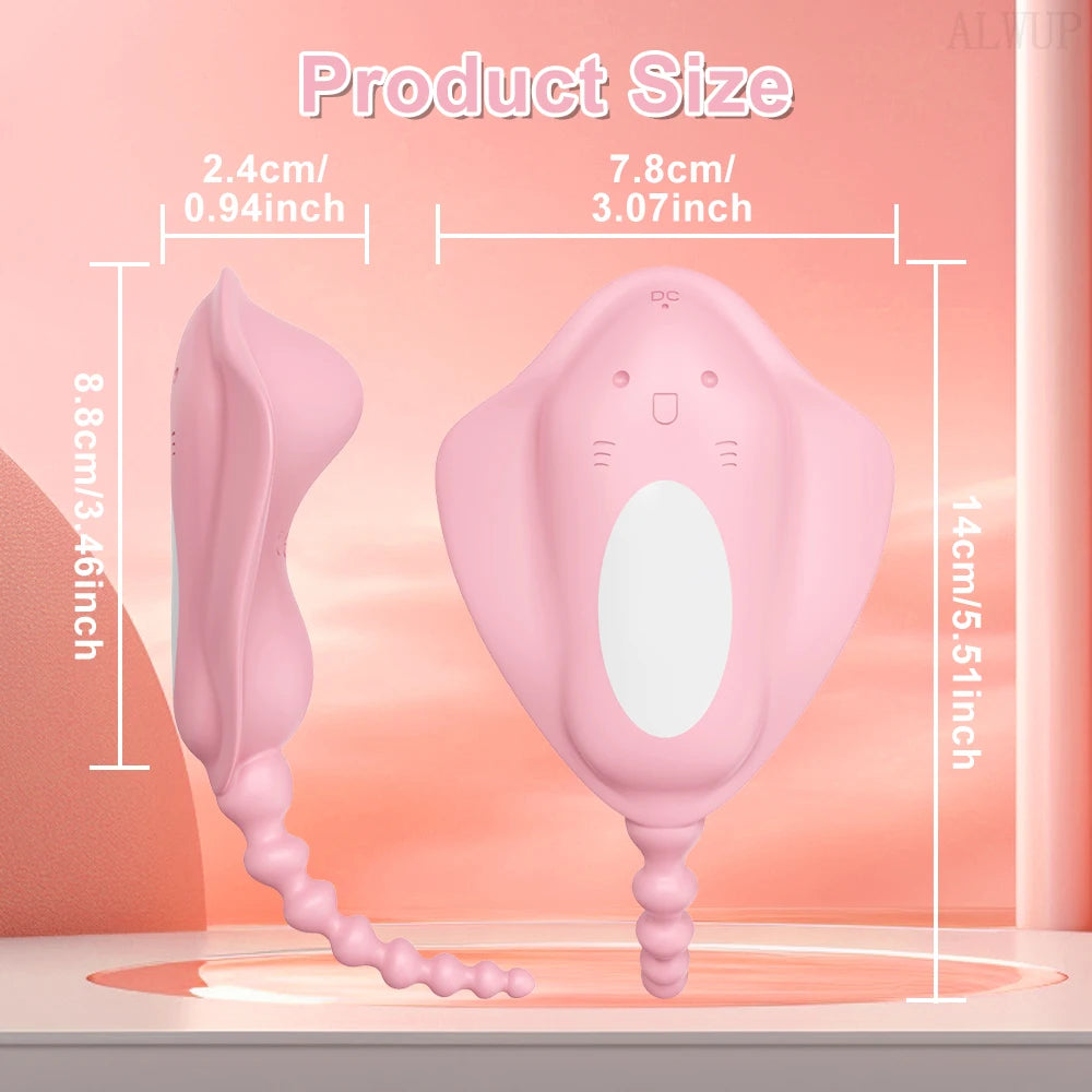 APP-Controlled Wearable Panty for Clitoral & Anal Stimulation