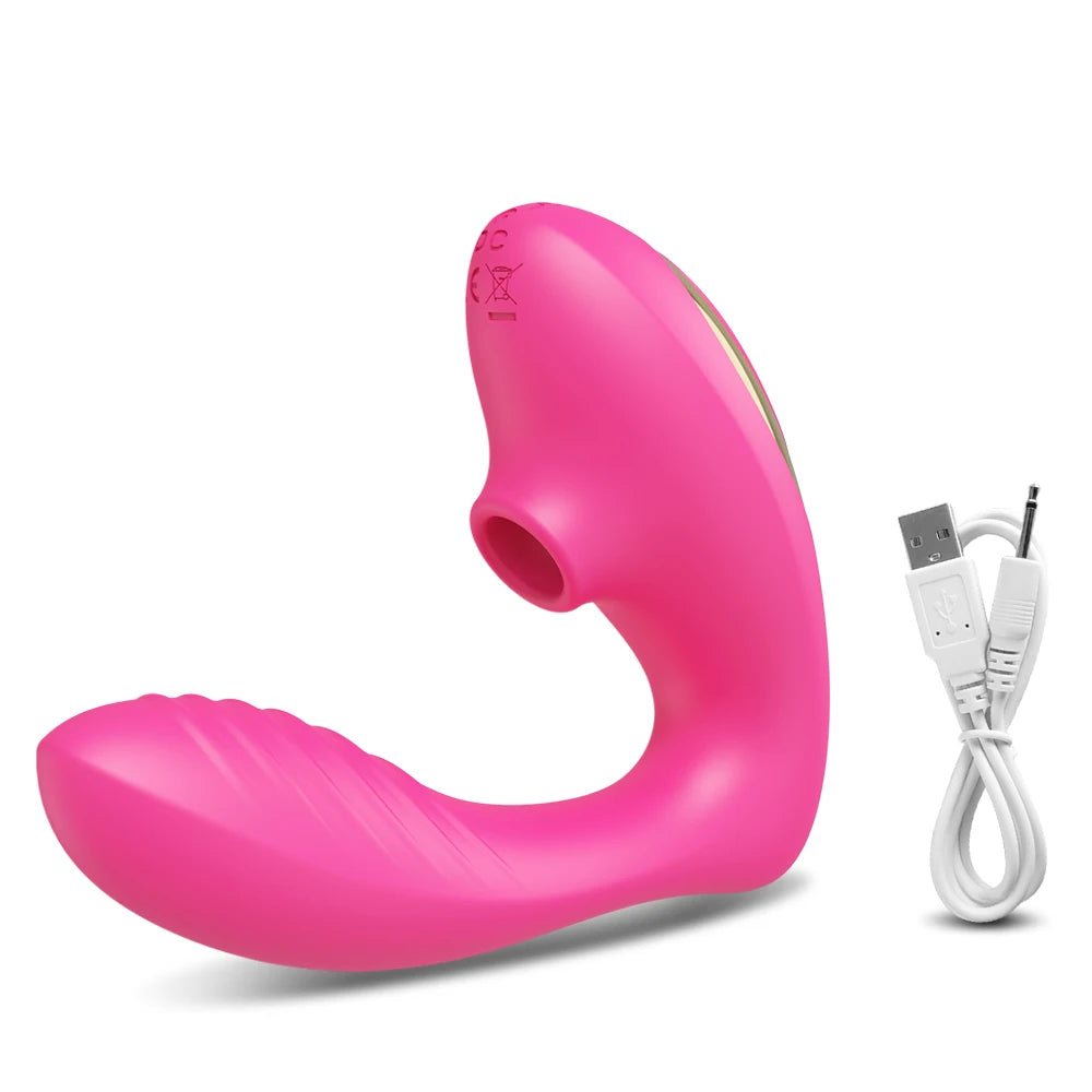 Dual-Action Clit Sucker and G-Spot Vibrator