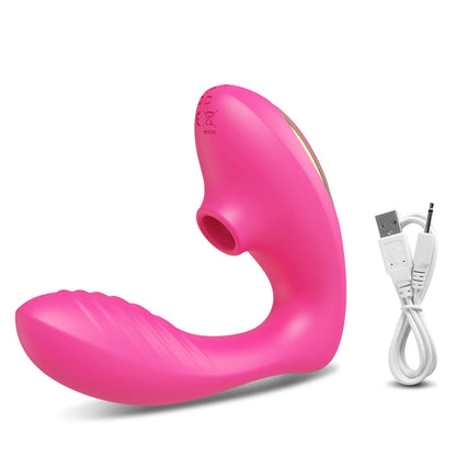 Dual-Action Clit Sucker and G-Spot Vibrator