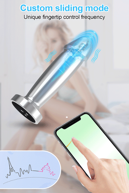 APP Controlled Butt Plug - Stainless Steel & Vibration