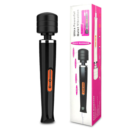 Large Wand Massager for Full-Body Clitoral and Nipple Stimulation