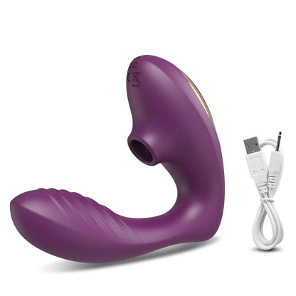 Dual-Action Clit Sucker and G-Spot Vibrator