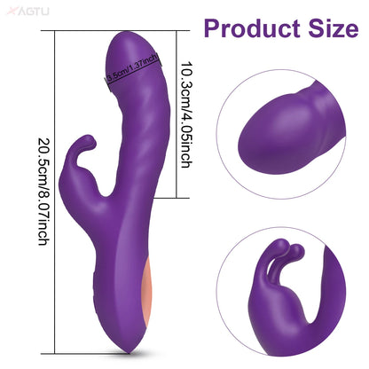 10-Speed Rabbit Vibrator: G-Spot & Clitoris Stimulator
