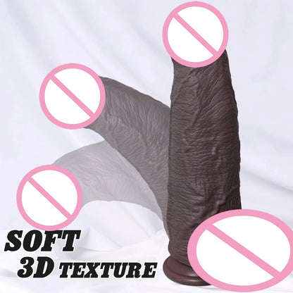 Large Silicone Foreskin Dildo - Designed for G-Spot, Vaginal & Anal Stimulation