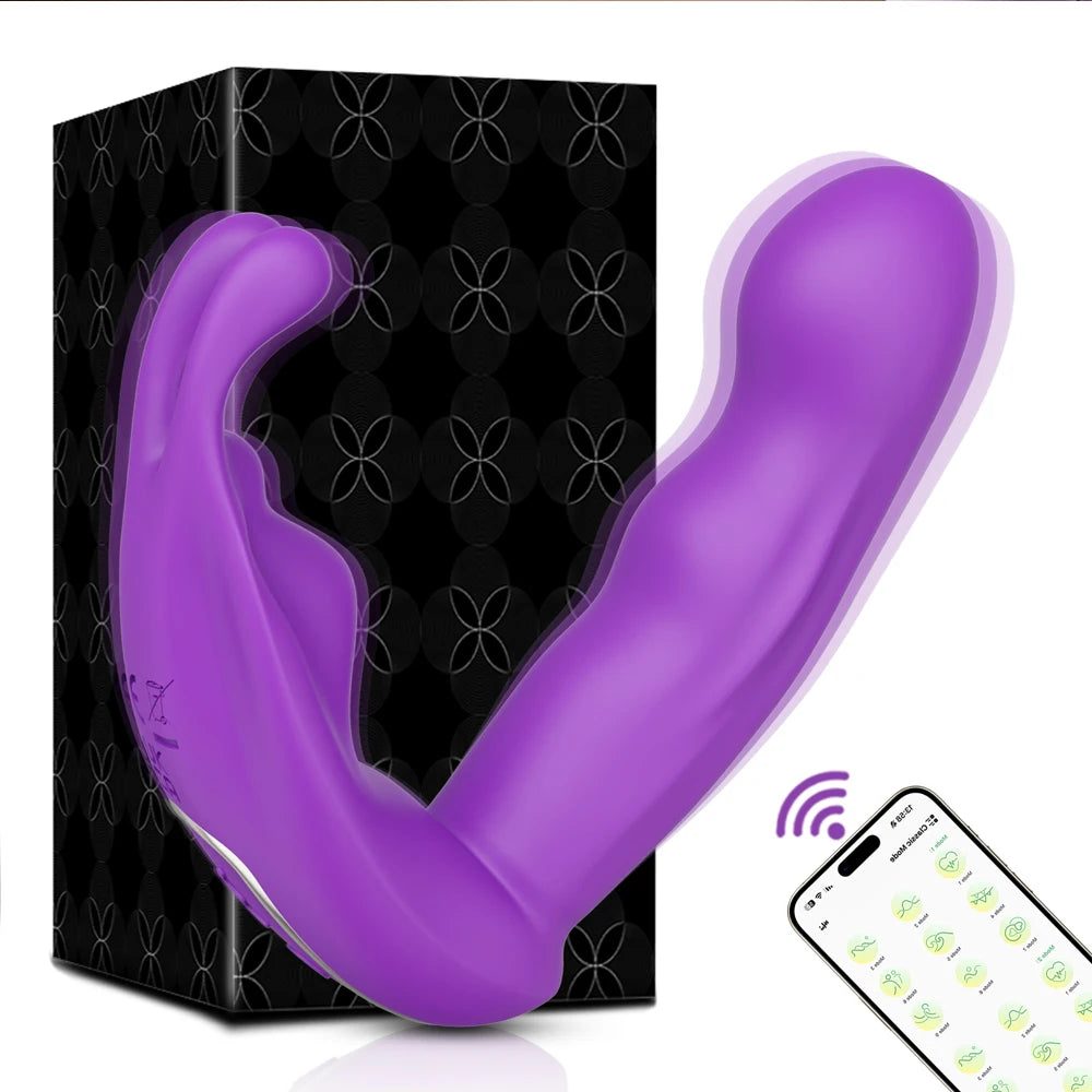 APP-Controlled Rabbit Panty Vibrator for G-Spot & Clit