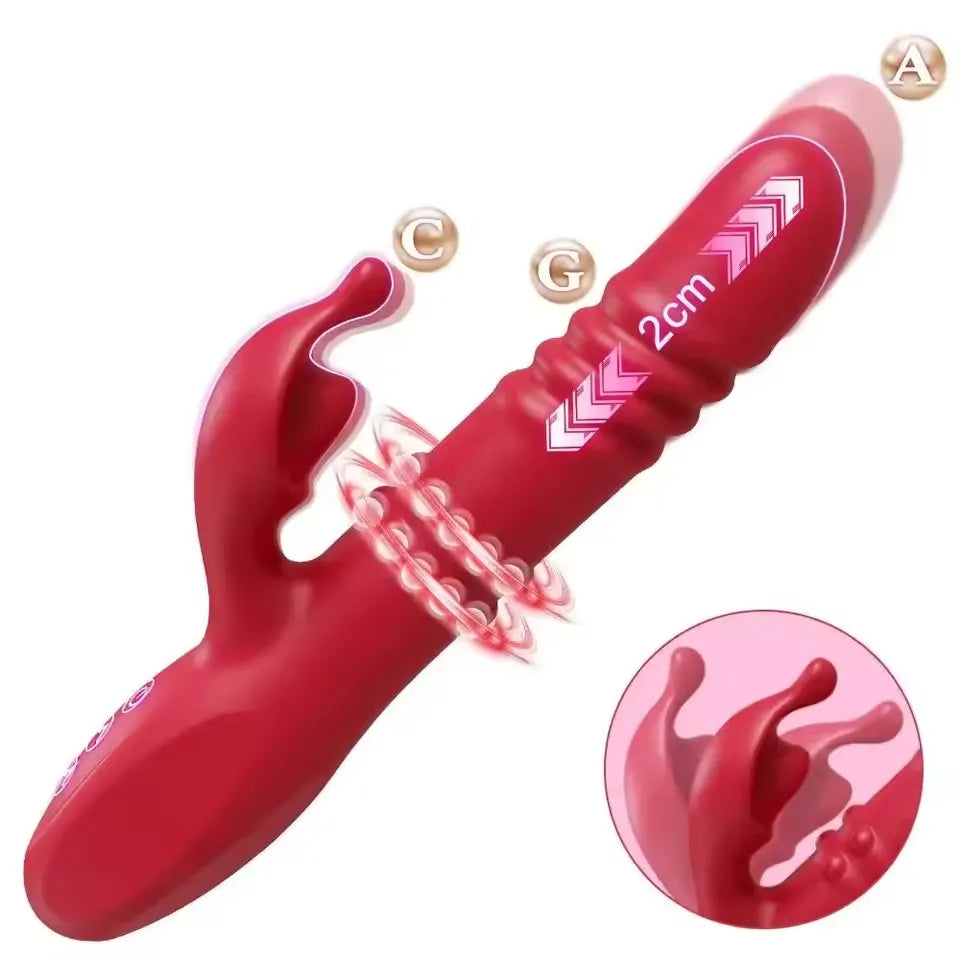 2 In 1 Rabbit G Spot Vibrator For Clitoris G-spot Stimulation