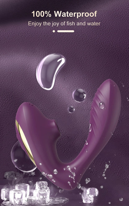 Dual-Action Clit Sucker and G-Spot Vibrator