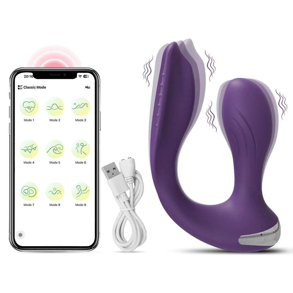 APP-Controlled Dual-Ended Panty Vibrator for Clit & Anal
