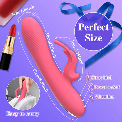 Powerful Rabbit Vibrator: Dual G-Spot & Clitoral Dildo