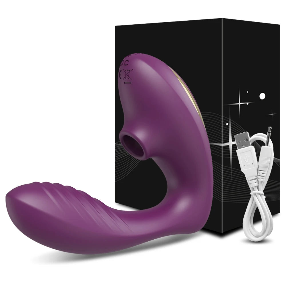 Dual-Action Clit Sucker and G-Spot Vibrator