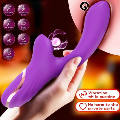 20-Speed Clit Sucker with G-Spot Vibration & Stimulation