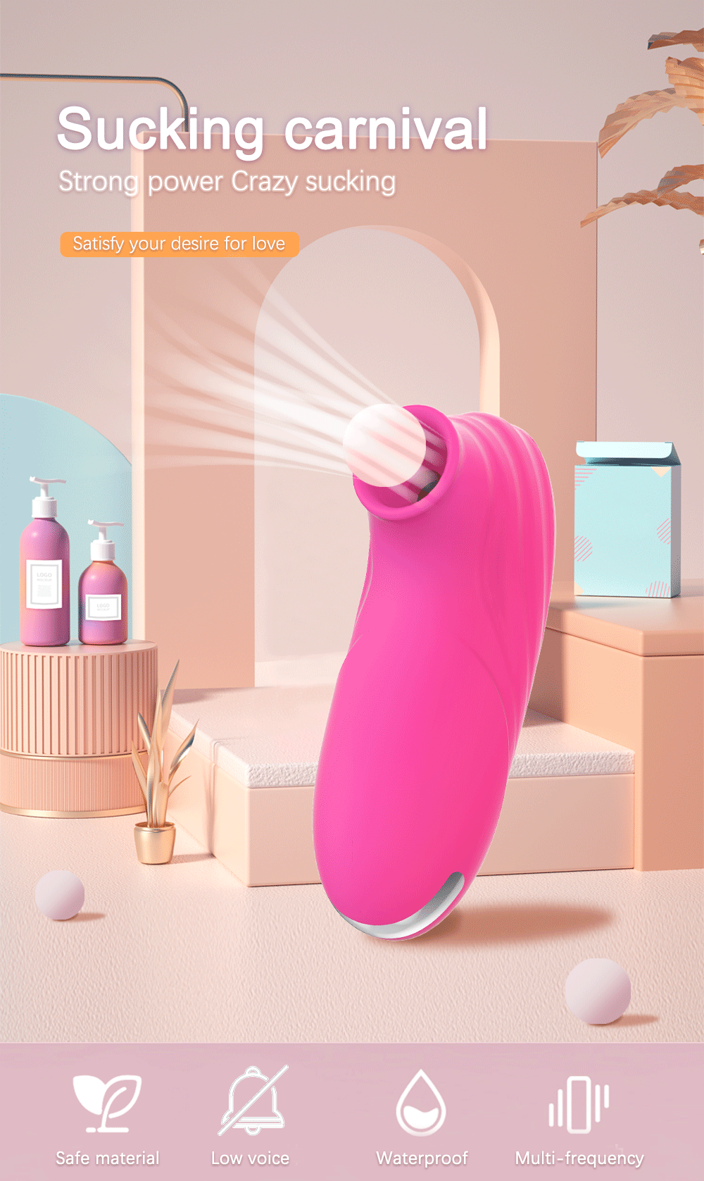 Clitoral Suction Vibrator with Nipple Stimulation