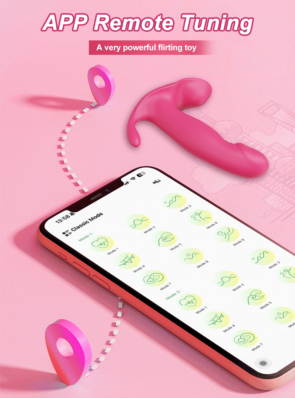 APP Panty Vibrator with Wiggle G-Spot & Clit Stimulation