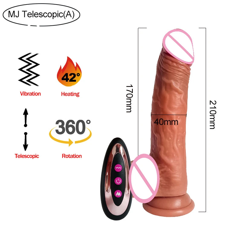 Wearable G-Spot Vibrating Dildo with Butt Plug