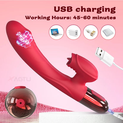 Heating Rabbit Vibrator for Women with G-Spot & Clitoral Stimulation