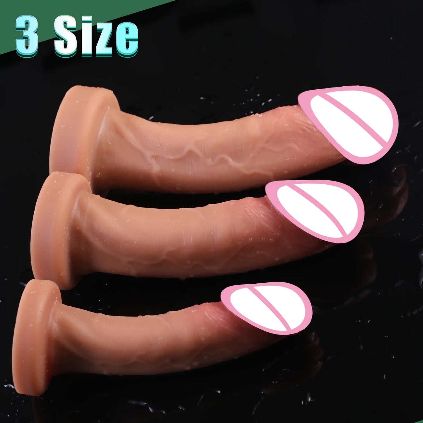 Skin-Feel Realistic Dildo with Suction Cup