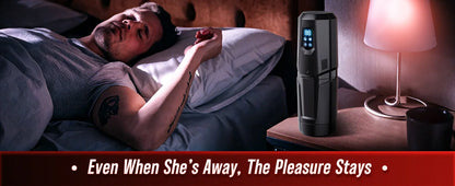AI Sync Automatic Thrusting Rotation Male Masturbator with LCD Display