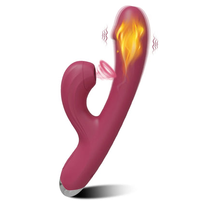 Heating Clitoral Sucker with G-Spot Vibration & Suction