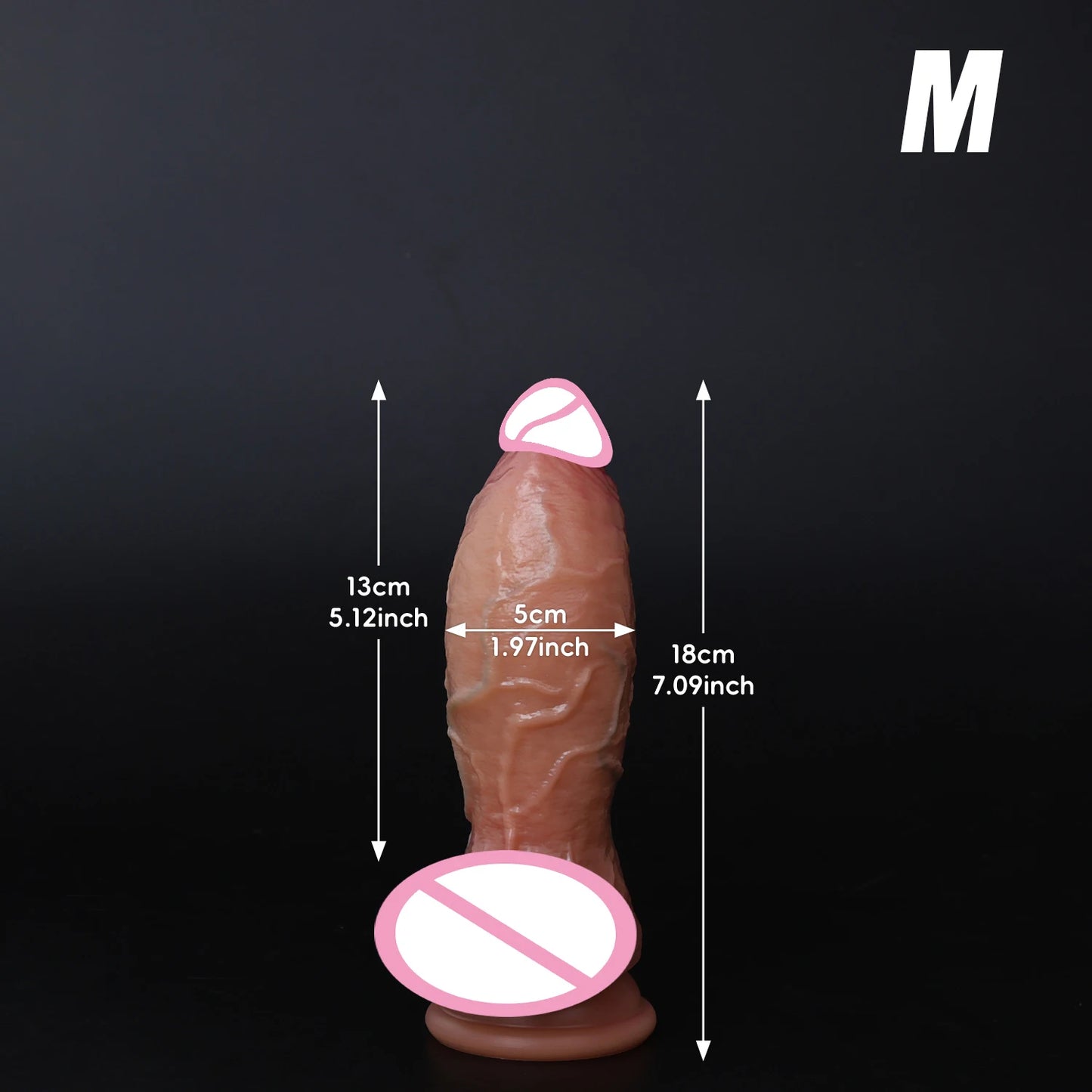 Skin-Feel Realistic Huge Dildo with Suction Cup
