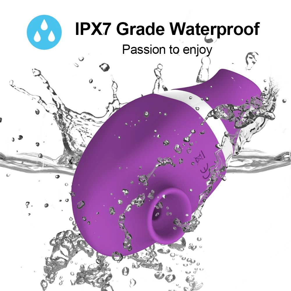 Dual Clit Sucker and Nipple Vibrator with Tongue Licking Motion