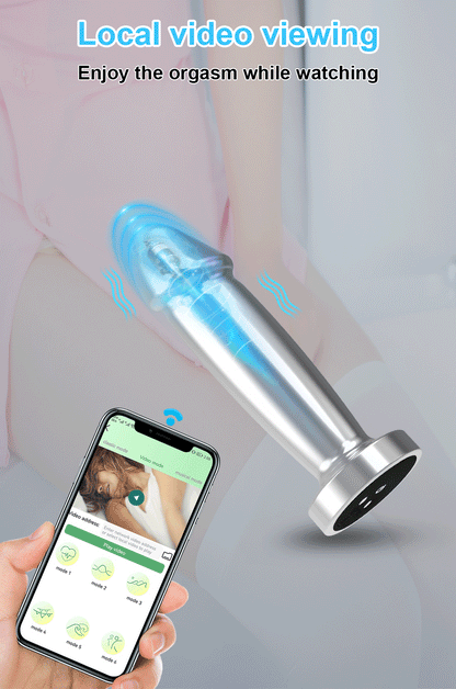 APP Controlled Butt Plug - Stainless Steel & Vibration