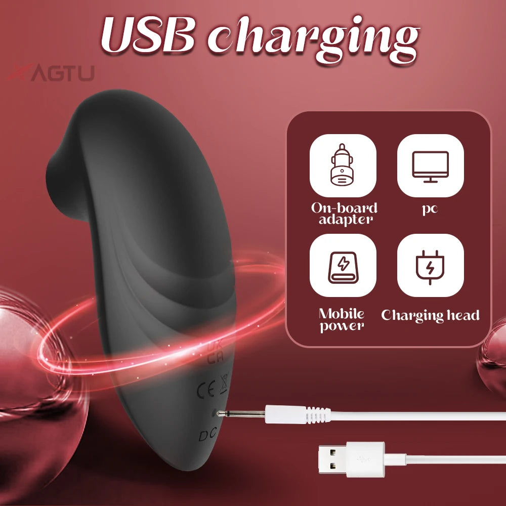 Clitoral Suction Vibrator with Nipple Stimulator for Women