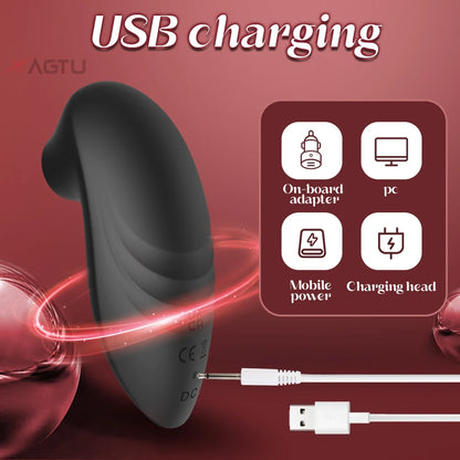 Clitoral Suction Vibrator with Nipple Stimulator for Women