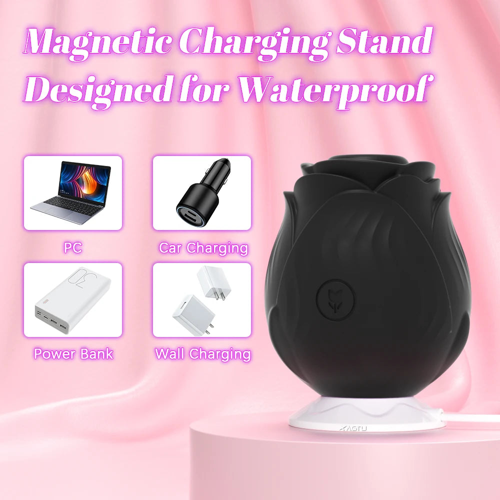 Air-Pulse Clitoral Sucker with Nipple Stimulation and Vibrations