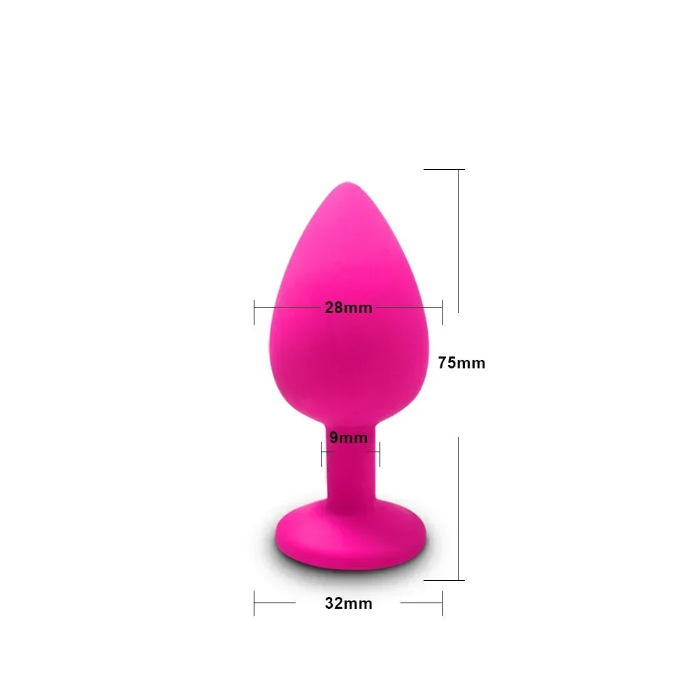 4pcs Soft Silicone Anal Plug Mini Erotic Butt Plug for Anal Toy Beginner Prostate Massager Sex Toy for Men Women Gay Couples