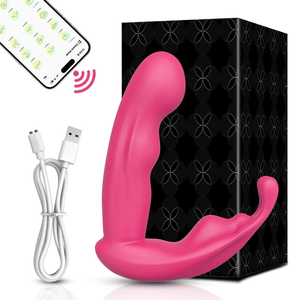 APP Control Thrusting Dildo: Rotating Telescopic G-Spot Massager