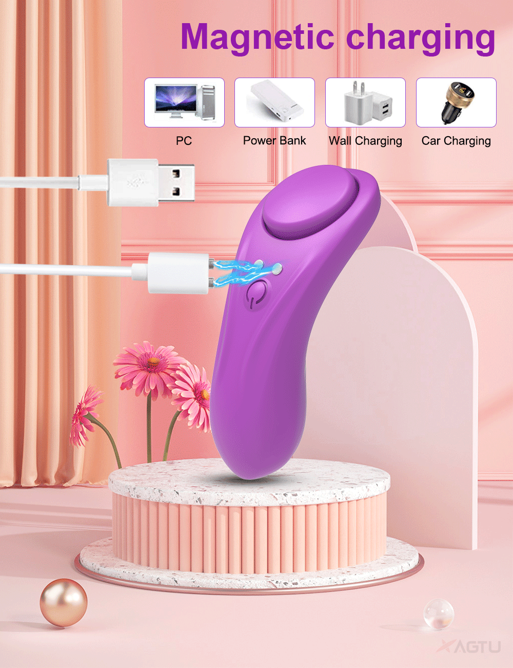 APP-Controlled Magnetic Clit Stimulator Panty for Women