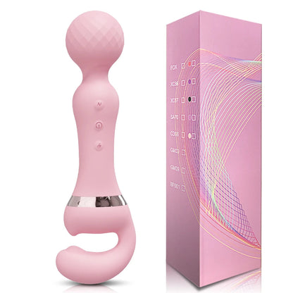 Rechargeable 2-in-1 Magic Wand G-Spot & Clitoral Stimulation