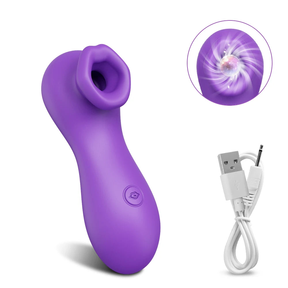 Clitoral Suction Vibrator with Nipple Stimulator for Women