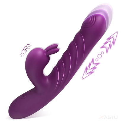 Powerful Rabbit Vibrator: Dual G-Spot & Clitoral Dildo