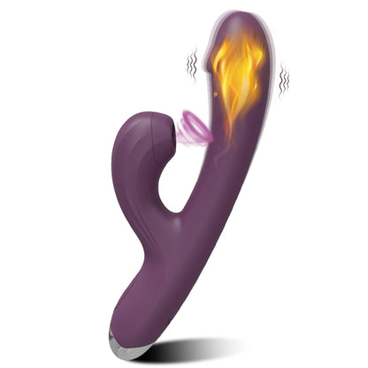 Heating Clitoral Sucker with G-Spot Vibration & Suction