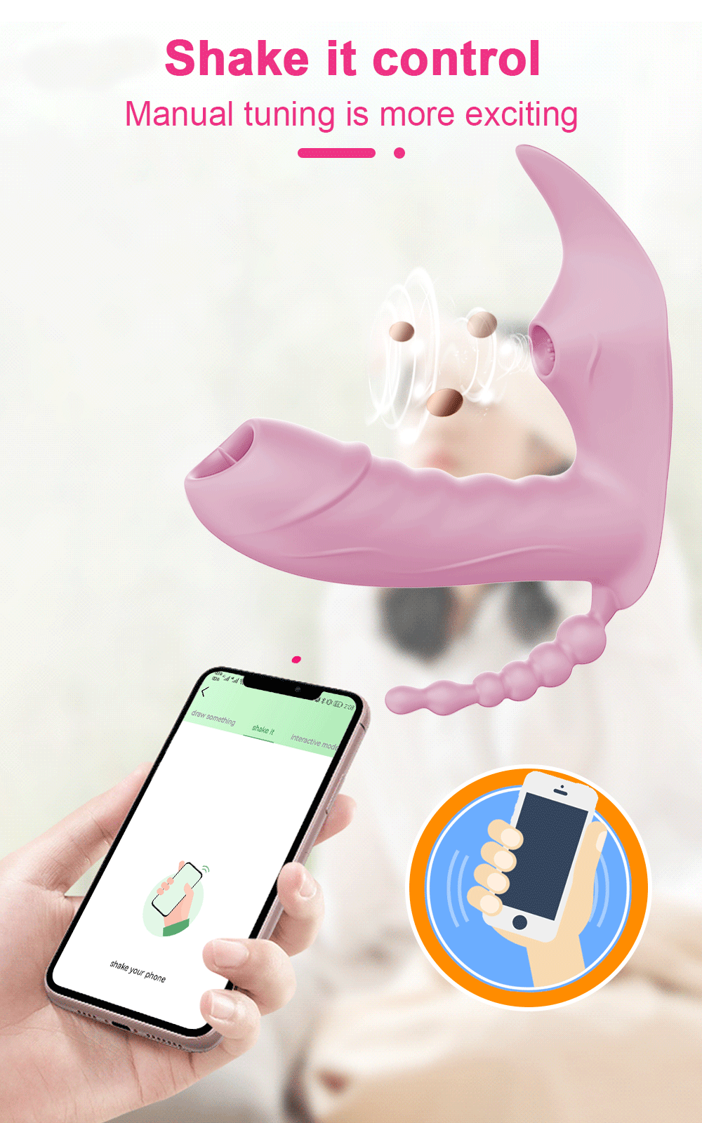 Bluetooth APP-Controlled 3-in-1 Dildo & Clit Sucker