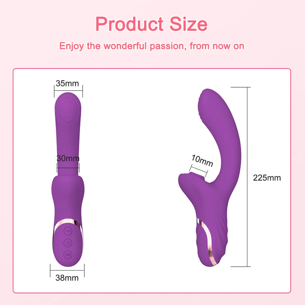 G-Spot Clit Sucker Vibrator with Nipple Stimulator