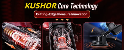 AI Sync Automatic Thrusting Rotation Male Masturbator with LCD Display