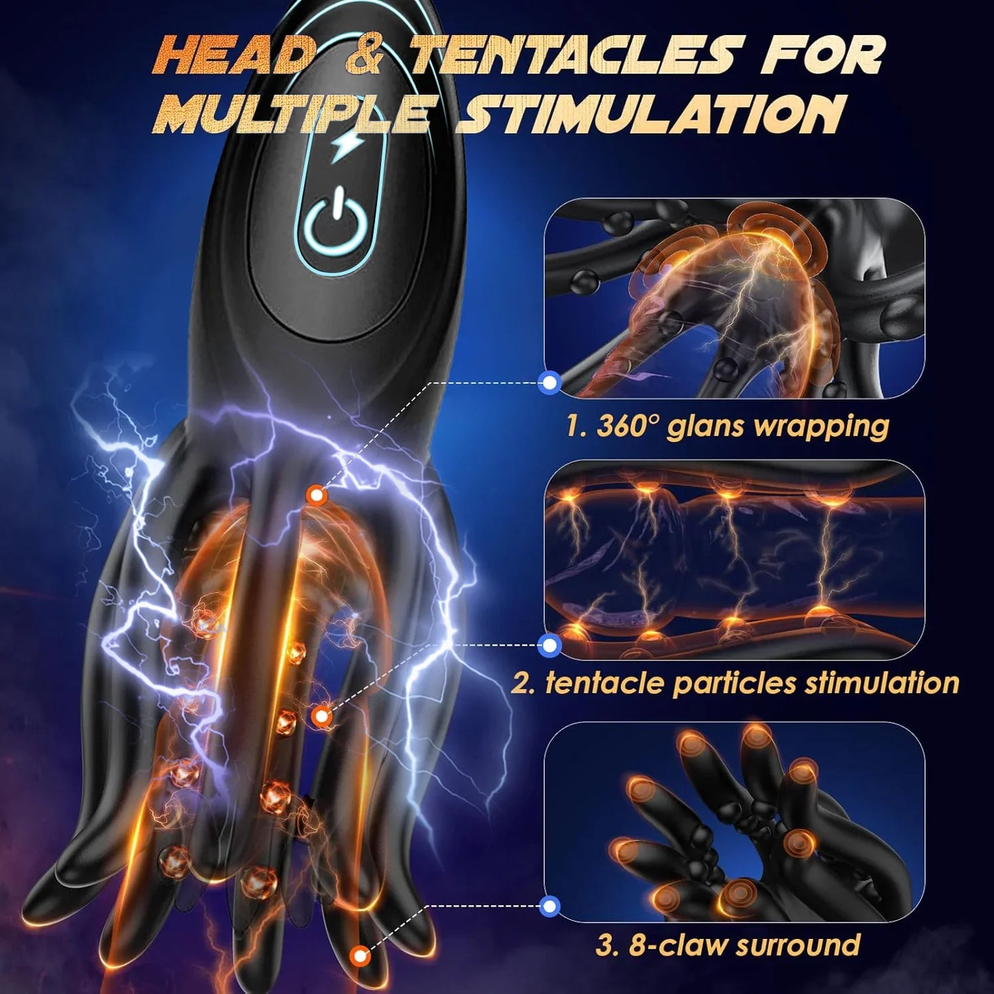 Electric Penis Vibrator with 9 Modes & Delay Training