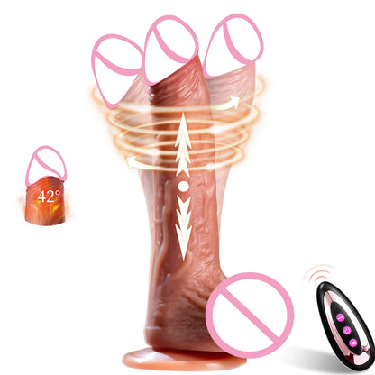 Wireless Heated Dildo for G-Spot Stimulation