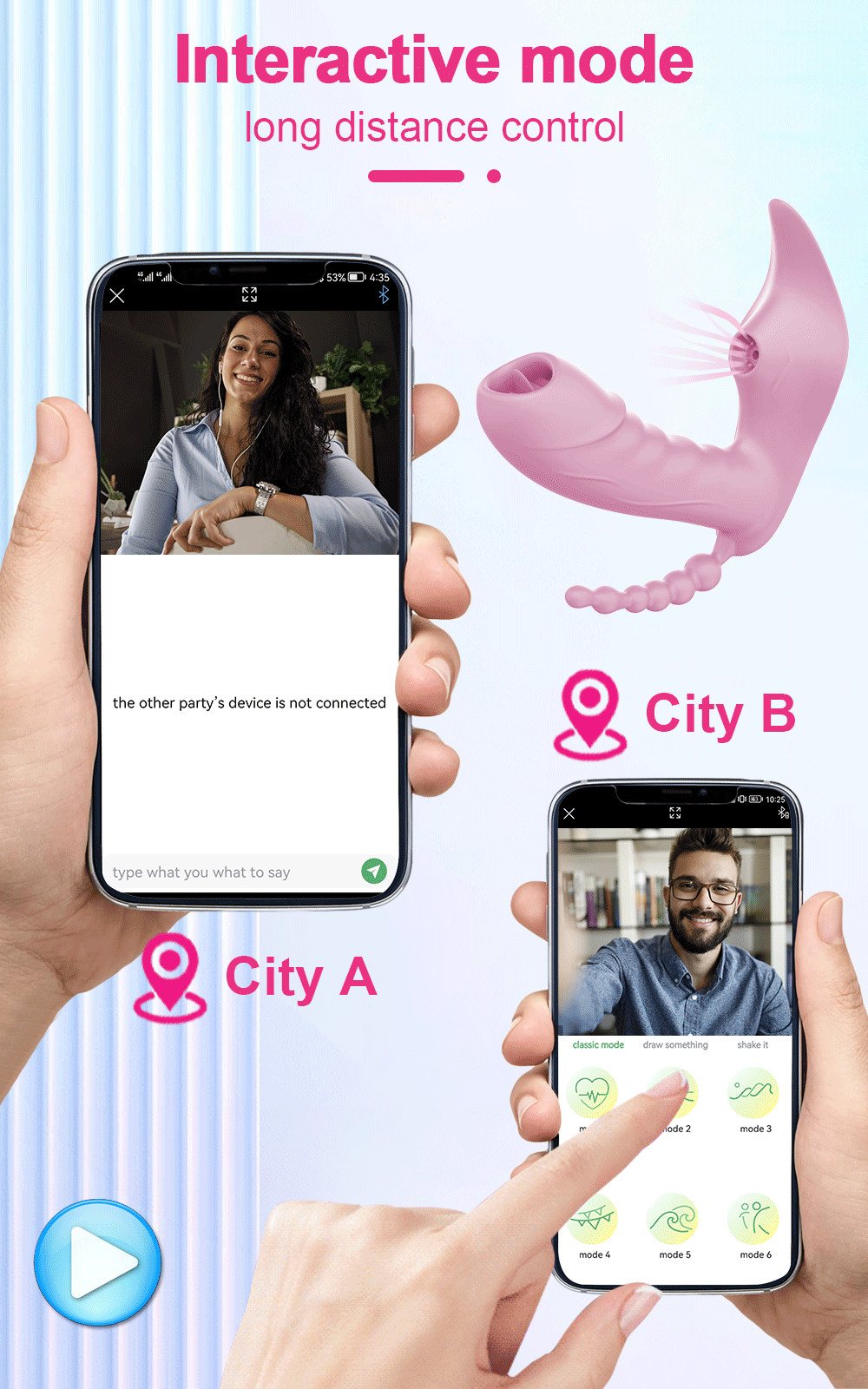 Bluetooth APP-Controlled 3-in-1 Dildo & Clit Sucker