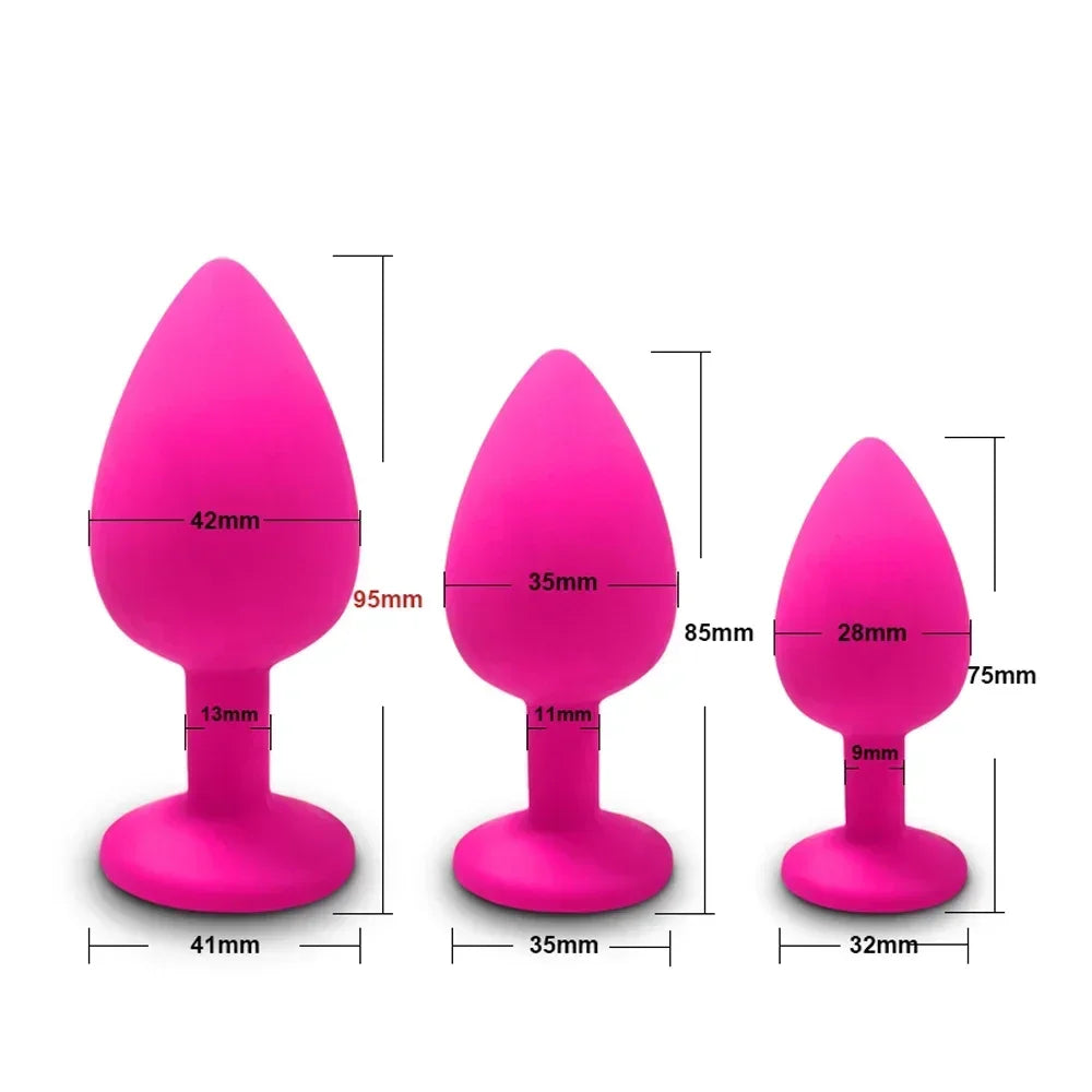 4pcs Soft Silicone Anal Plug Mini Erotic Butt Plug for Anal Toy Beginner Prostate Massager Sex Toy for Men Women Gay Couples