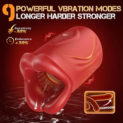 9-Speed Penis Trainer with Vibration & Delay Function