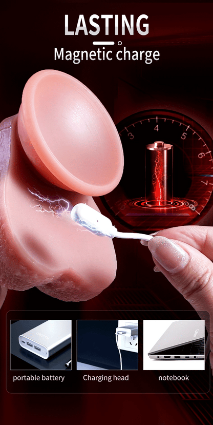 Heating Realistic Dildo with Remote Control