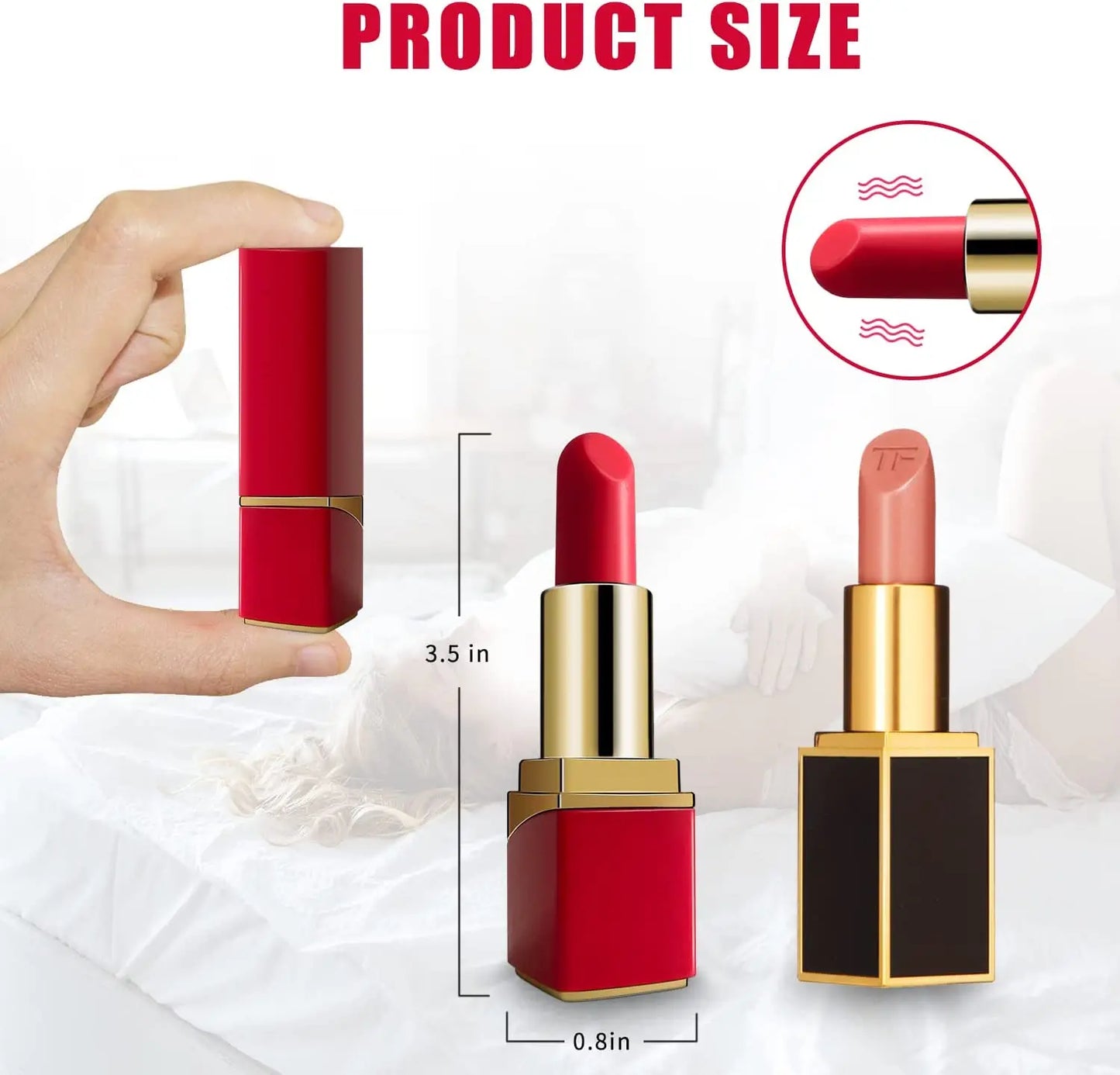 Lipstick Mini Bullet Vibrator for Clit and Nipple Stimulation