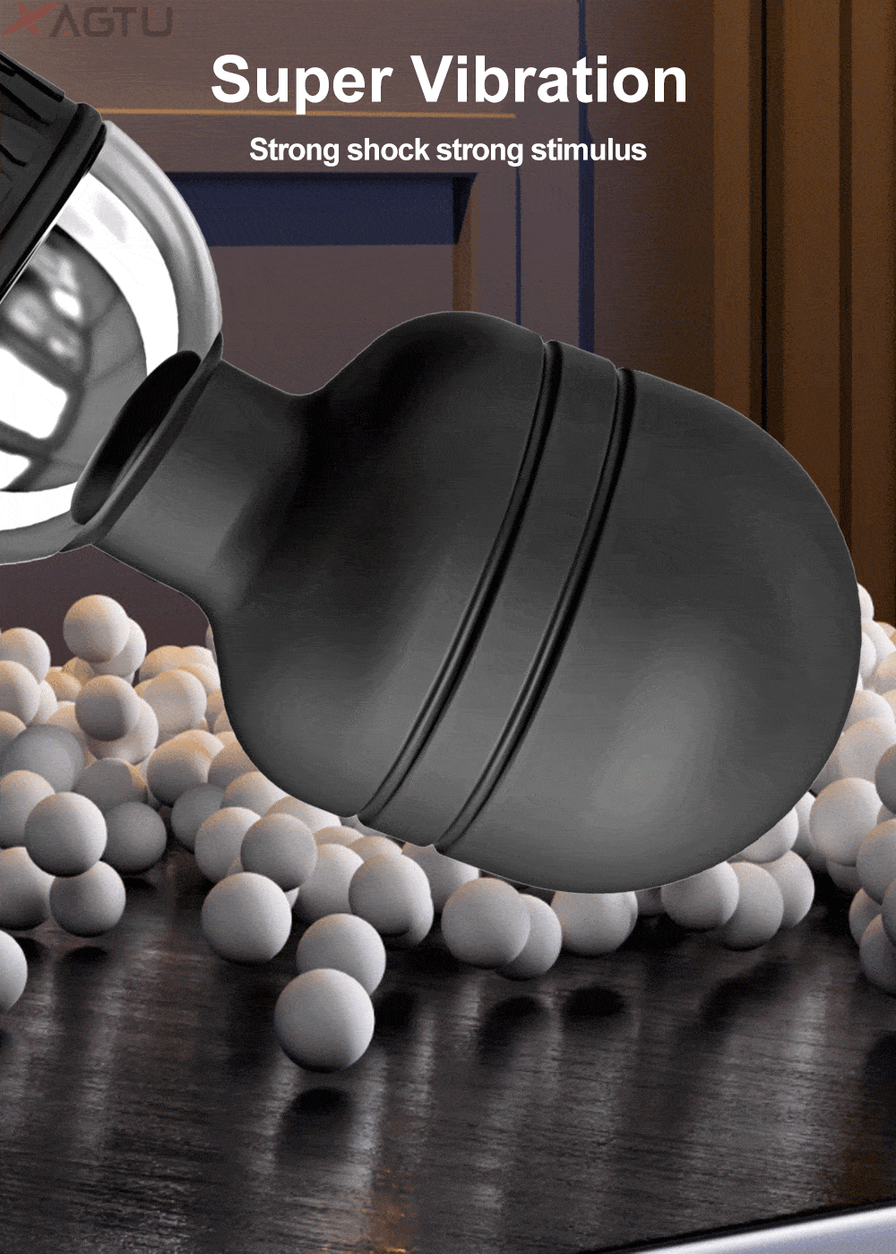 10-Speed Wand Vibrator for Clitoral and Nipple Stimulation