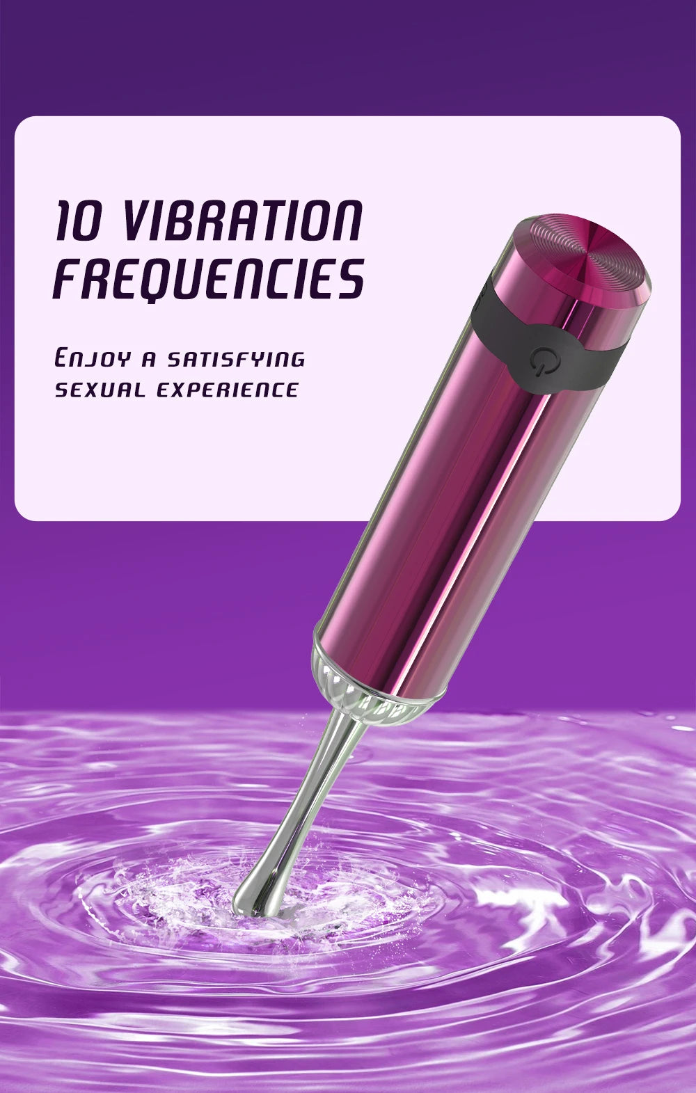 Powerful Mini Clitoral Vaginal Nipple Vibrator for Women